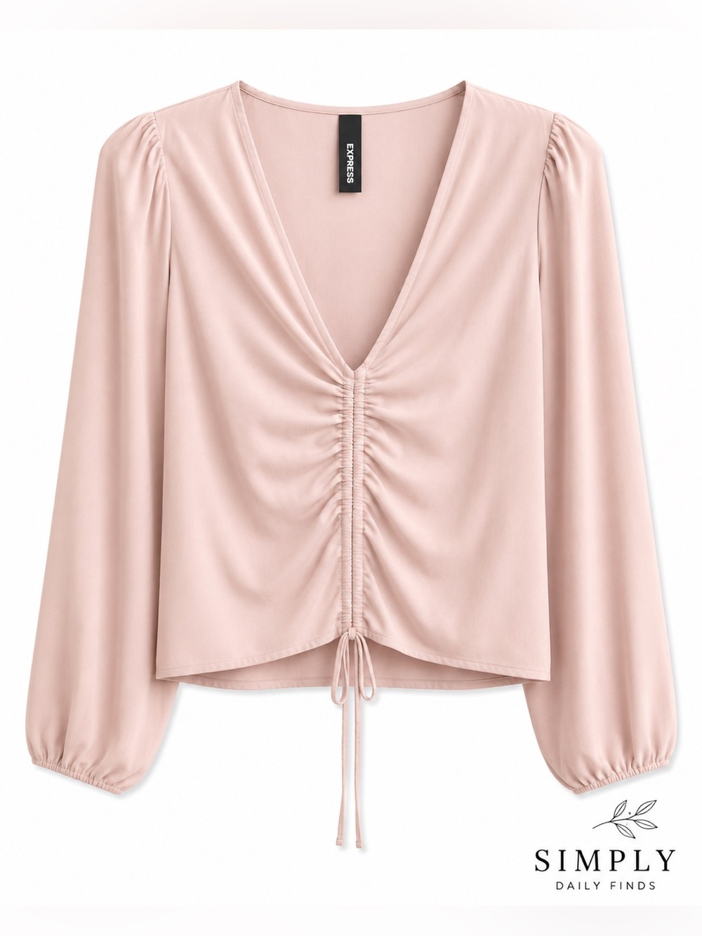 New with tags Express blouse in a soft blush pink color.